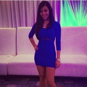 Bebe blue dress Size S